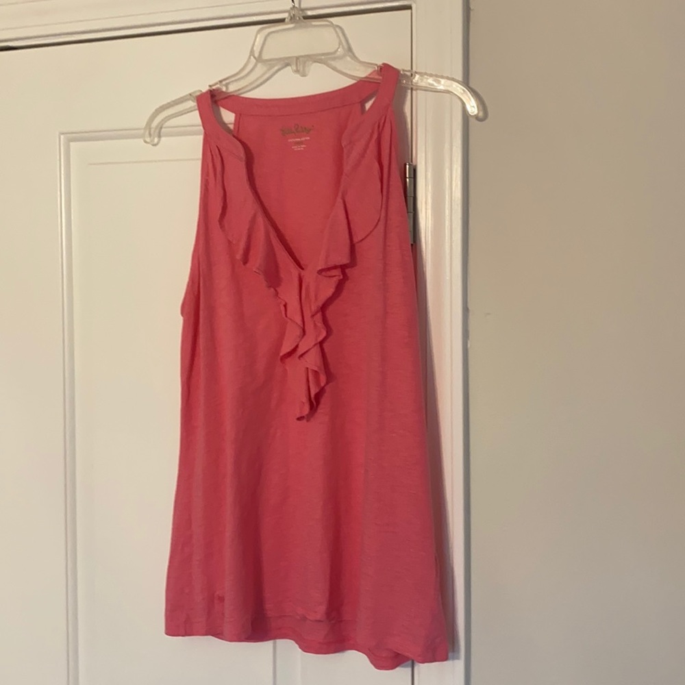 Lilly Pulitzer ruffle tank